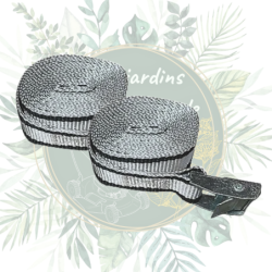 Lot de 2 sangles à  boucle 2,5m x 25mm