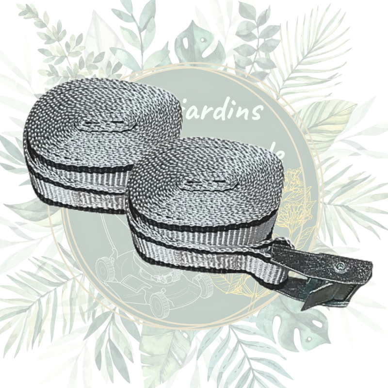 Lot de 2 sangles à  boucle 2,5m x 25mm