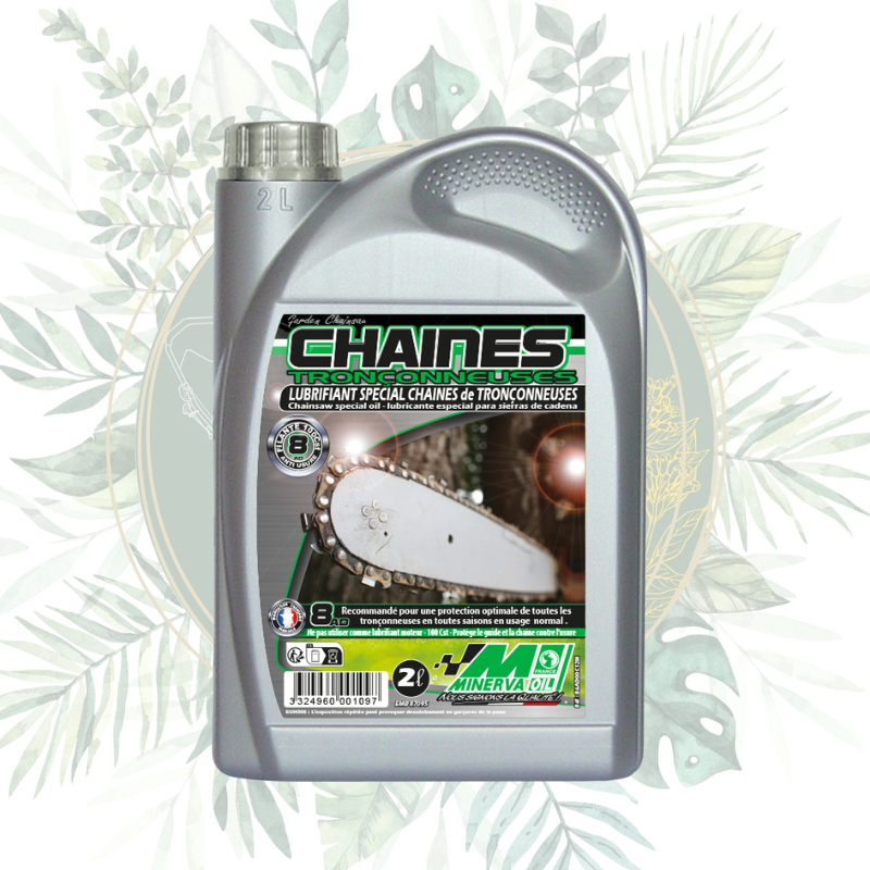 Huile de chaine | Tronçonneuse | Minerva | Forêt | Bois | Qualité Pro