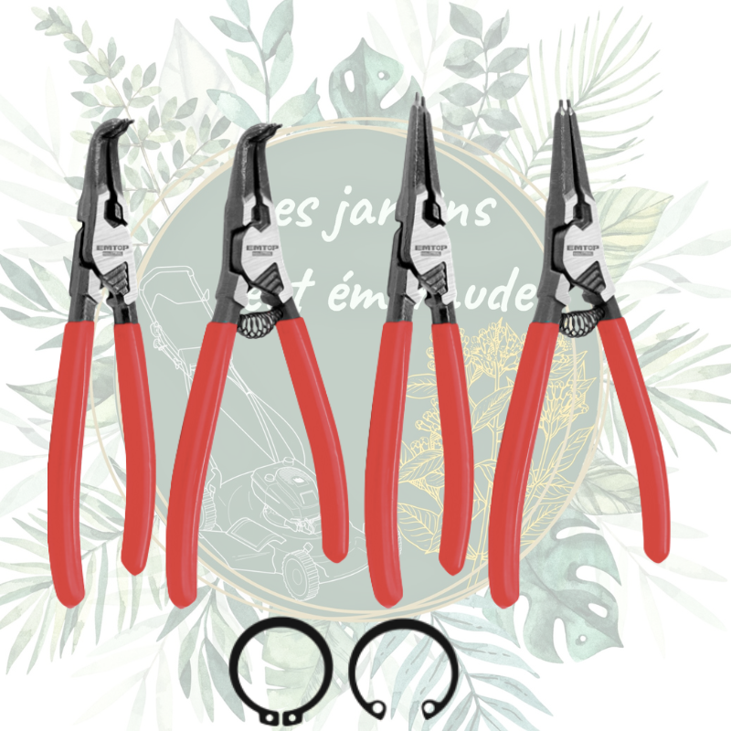 Jeu de 4 pinces à  circlips