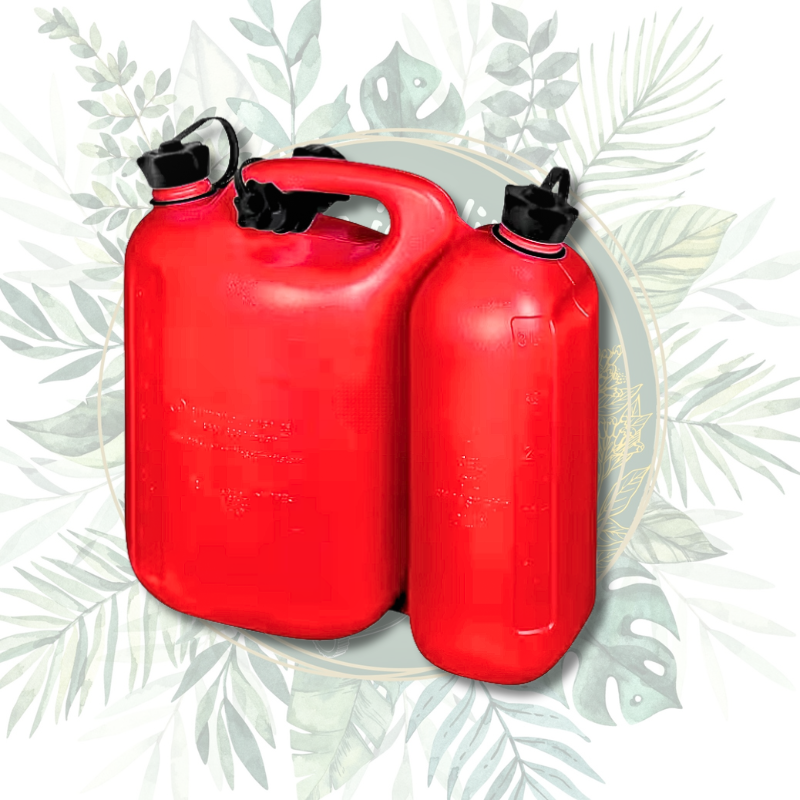 Jerrycan double rouge avec graduations