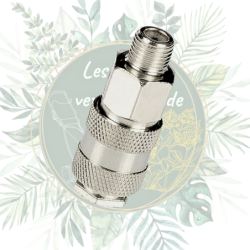 Raccord rapide pneumatique universel mâle 1/4"