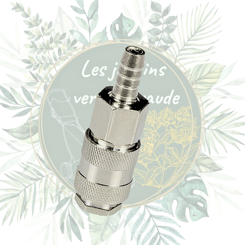 Raccord rapide pneumatique universel cannelé 10mm