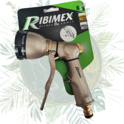 Pistolet d'arrosage multijets métal/laiton