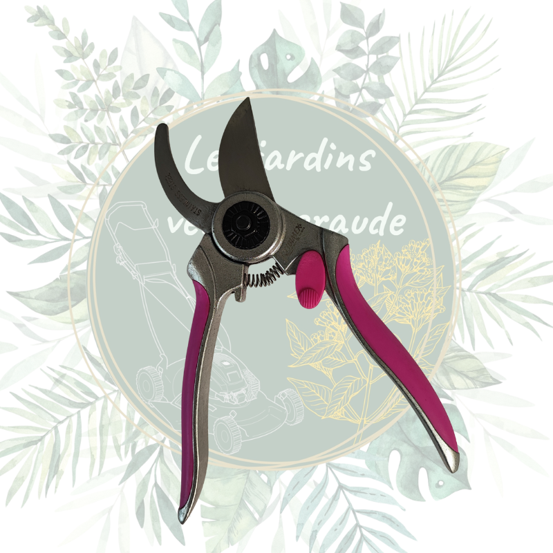 Sécateur de jardin inox fuchsia