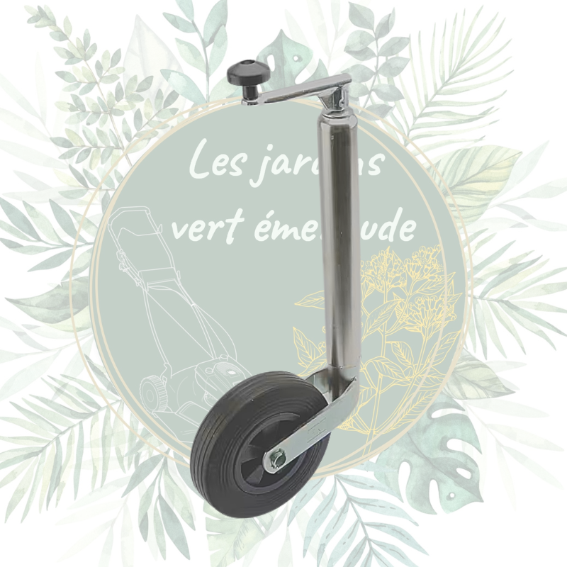Roue jockey avec poignée horizontale Ø48x571mm