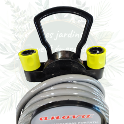 Enrouleur de tuyau portable pratique - gain de place| Tuyau 10m - 3/8"