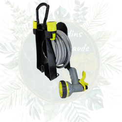 Enrouleur de tuyau portable pratique - gain de place| Tuyau 10m - 3/8"