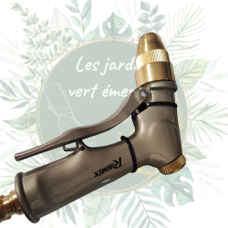 Pistolet d'arrosage métal/laiton jet réglable